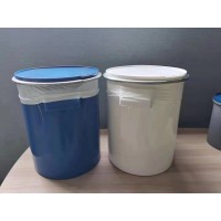 江苏常州塑料直口胶桶厂家供应压盘胶桶20L液态硅胶包箍直身桶